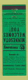 Matchbook Cover - Traveler's Motel Park Rapids MN Perkins Americana GREEN