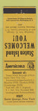 Matchbook Cover - Staten Island ST George NY Perkins Americana YELLOW