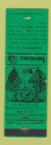 Matchbook Cover - Summerville WV Civil War Perkins Americana GREEN WEAR