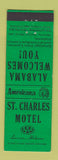 Matchbook Cover - St Charles Motel Luverne AL Perkins Americana GREEN
