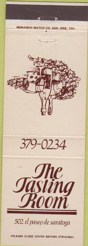 Matchbook Cover - The Tasting Room San Jose CA