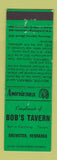 Matchbook Cover - Bob's Tavern Brewster NE Perkins Americana GREEN
