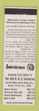 Matchbook Cover - RMS Miami Beach FL 1959 Perkins Americana WHITE