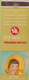 Matchbook Cover - Color Printing United States Printing