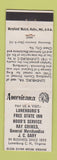 Matchbook Cover - General Store Lunenburg VA Perkins Americana WHITE