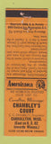 Matchbook Cover - Chambley's Court Carrollton MS Perkins Americana ORANGE WEAR