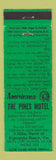 Matchbook Cover - Pines Motel Kiptopeke Beach VA Perkins Americana GREEN