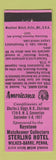 Matchbook Cover - Keystone Match Club Wilkes Barre PA Perkins Americana PINK