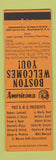 Matchbook Cover - RMS Boston MA 1960 Perkins Americana ORANGE