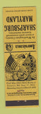 Matchbook Cover - Sharpsburg MD Civil War Perkins Americana YELLOW