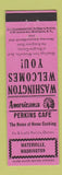Matchbook Cover - Perkins Cafe Waterville WA Perkins Americana PINK