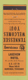 Matchbook Cover - Lakeview Motel Harriman TN Perkins Americana ORANGE