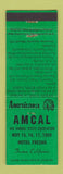 Matchbook Cover - AMCAL Match Club Fresno CA 1959 Perkins Americana GREEN