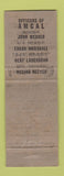 Matchbook Cover - AMCAL Match Club Fresno CA 1959 Perkins Americana GREEN