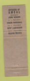 Matchbook Cover - AMCAL Match Club Fresno CA 1959 Perkins Americana PINK
