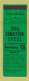 Matchbook Cover - Hopper's Oil Well Service Loving TX Perkins Americana GREEN