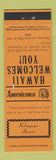 Matchbook Cover - Kalaupapa Hawaii Perkins Americana ORANGE