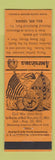 Matchbook Cover - Bull Run VA Civil War Perkins Americana YELLOW