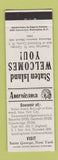 Matchbook Cover - Richmond Hotel St George NY Perkins Americana WHITE