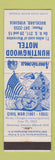 Matchbook Cover - Huntingwood Motel Buckland VA Civil War Perkins Americana