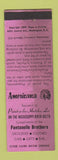 Matchbook Cover - Pointe a la Hatche LA Grocery Perkins Americana PINK STAINED