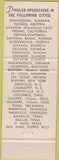 Matchbook Cover - Dinkler Hotels Mission Hills CA