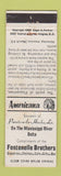 Matchbook Cover - Pointe a la Hatche LA Grocery Perkins Americana WHITE WEAR