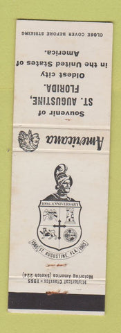Matchbook Cover - St Augustine FL Perkins Americana WHITE