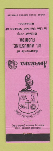 Matchbook Cover - St Augustine FL Perkins Americana PINK