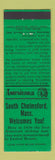 Matchbook Cover - South Chelmsford MA Perkins Americana GREEN