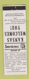 Matchbook Cover - Kaiser Insurance Gove KS Perkins Americana WHITE