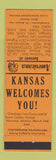Matchbook Cover - Kaiser Insurance Gove KS Perkins Americana ORANGE