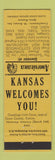 Matchbook Cover - Kaiser Insurance Gove KS Perkins Americana YELLOW