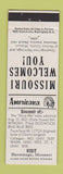 Matchbook Cover - Hermitage MO Perkins Americana WHITE