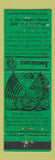 Matchbook Cover Appomattox Court House VA Civil War Perkins Americana GREEN WEAR