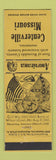 Matchbook Cover - Centerville MO Civil War Perkins Americana YELLOW