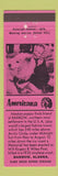 Matchbook Cover - Barrow AK puppy Perkins Americana PINK