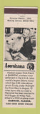 Matchbook Cover - Barrow AK puppy Perkins Americana WHITE