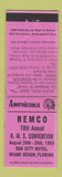 Matchbook Cover - REMCO RMS Miami FL 1959 Perkins Americana PINK