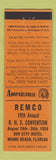 Matchbook Cover - REMCO RMS Miami FL 1960 Perkins Americana ORANGE