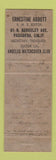 Matchbook Cover - Abbott RMS Miami Beach 1959 Perkins Americana PINK