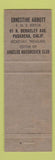 Matchbook Cover - Abbott RMS Miami Beach 1960 Perkins Americana GREEN