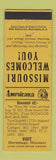 Matchbook Cover - Hermitage MO Perkins Americana YELLOW