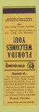 Matchbook Cover - Bristol FL Perkins Americana YELLOW