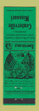 Matchbook Cover - Centerville MO Civil War Perkins Americana GREEN