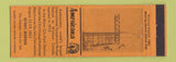 Matchbook Cover - Ambassador Bridge Detroit MI RMS Perkins Americana ORANGE