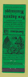 Matchbook Cover - New Augusta MS Civil War Perkins Americana GREEN