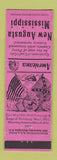 Matchbook Cover - New Augusta MS Civil War Perkins Americana PINK