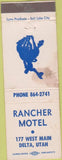 Matchbook Cover - Rancher Motel Delta UT STAINED