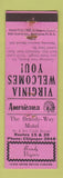 Matchbook Cover - Brandy Way Motel Brandy VA Perkins Americana PINK WEAR